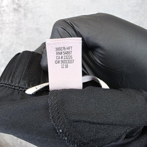 Victoria's Secret Jogger Pants Womens XS Black White Piping Heart Patch Lounge - Picture 12 of 13